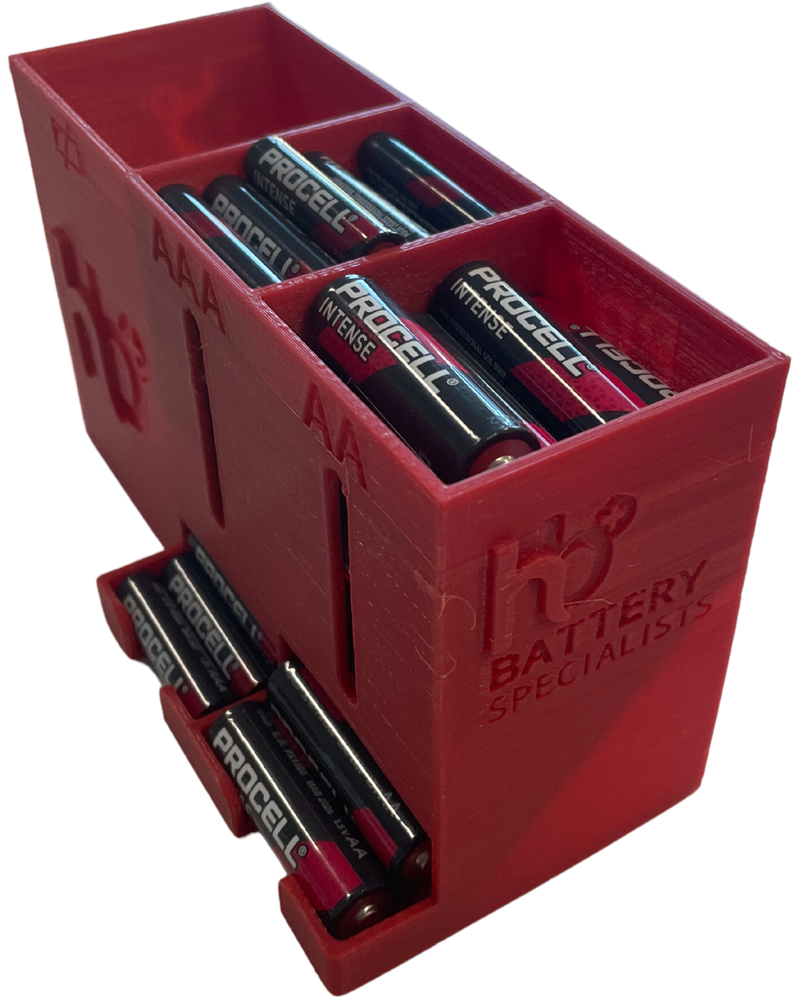 Battery Dispenser AA & AAA Battery Box With Recycling Bay