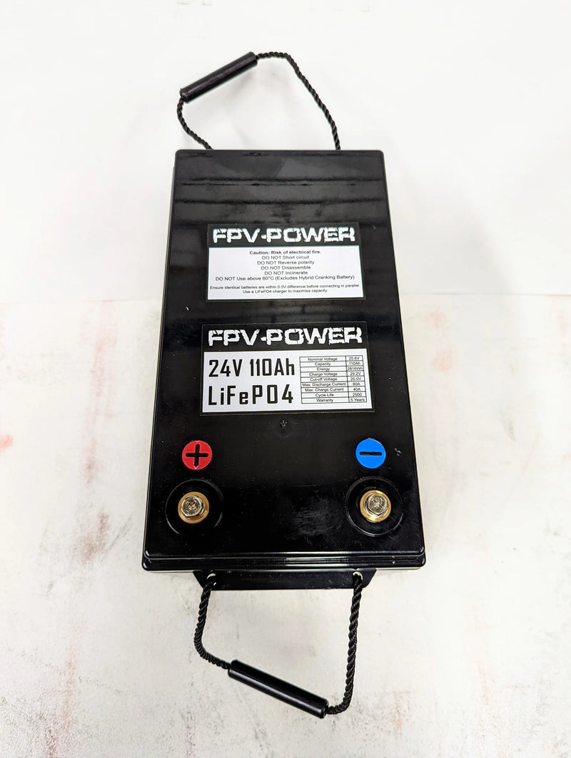 FPV Power LiFePO4 24V 110Ah Battery - 10332