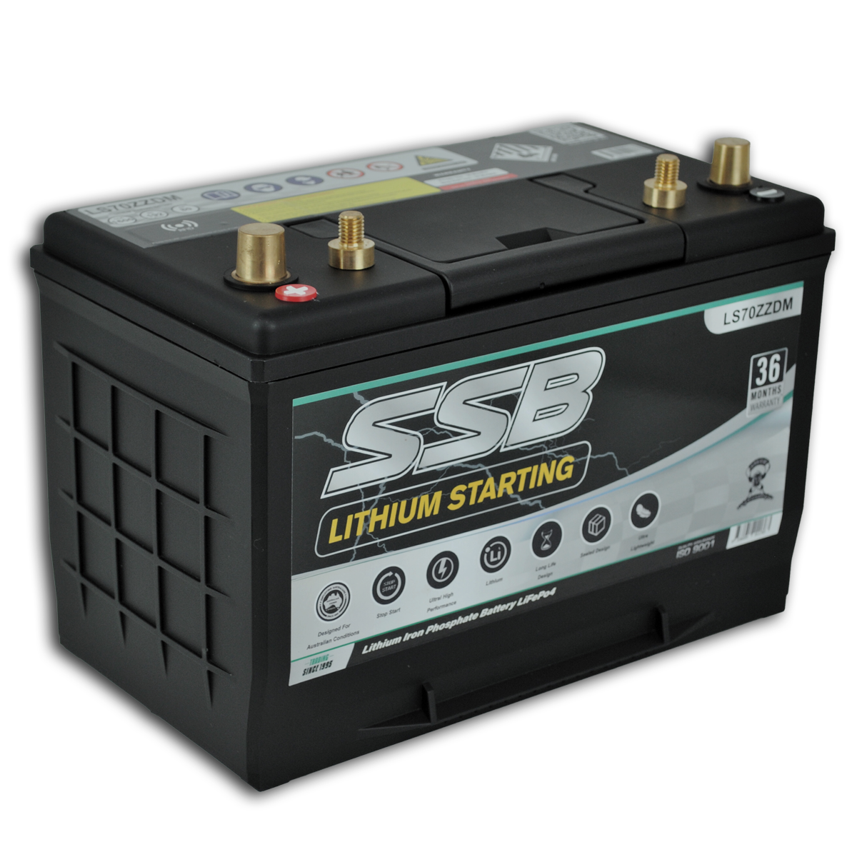 LS70ZZDM SSB Marine Lithium Dual Purpose Battery Suitable for AUX and