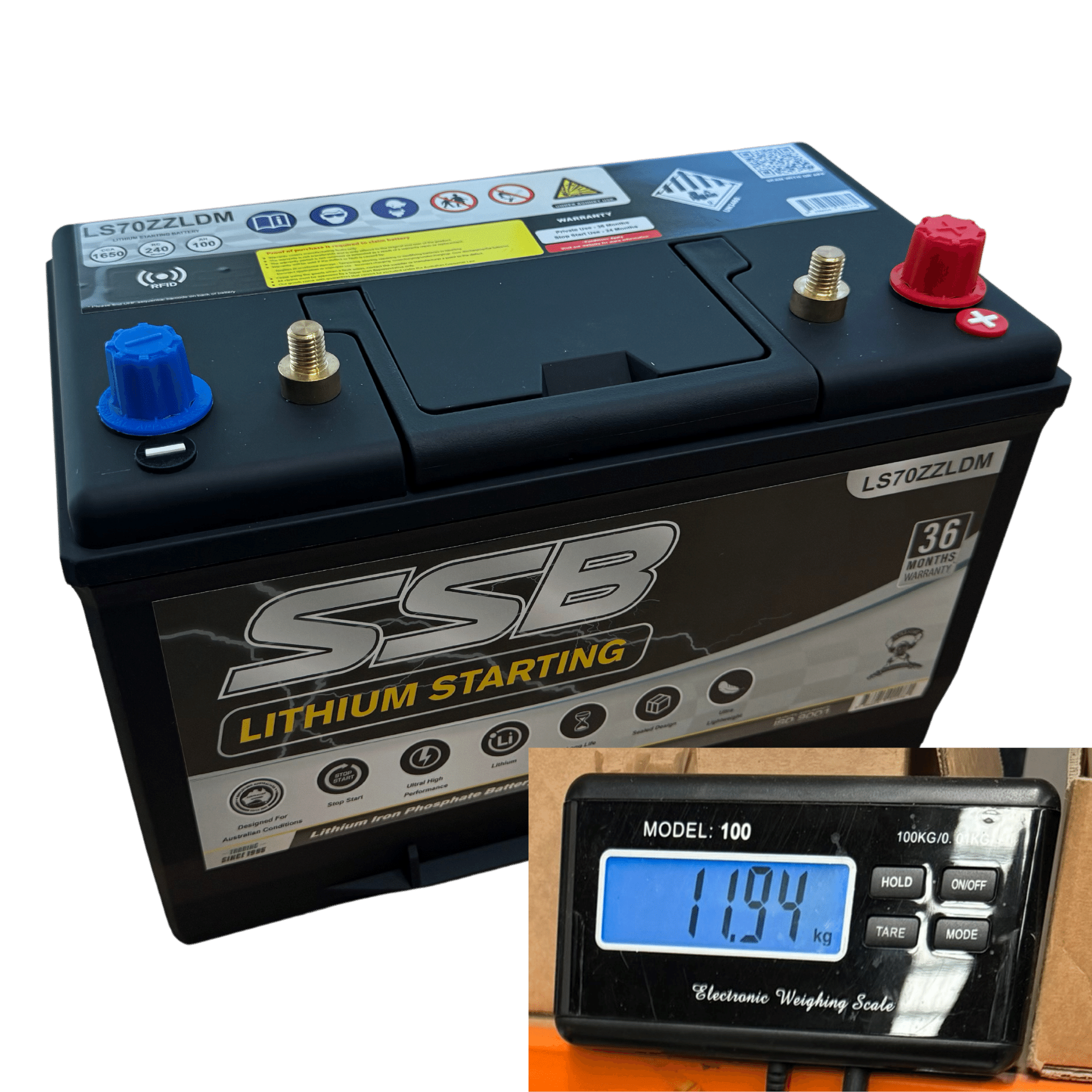 LS70ZZLDM SSB Marine Lithium Dual Purpose Battery Suitable for AUX and