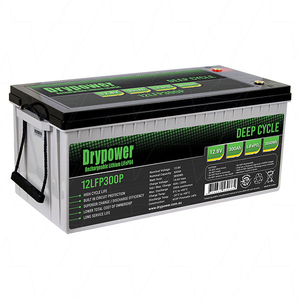 12LFP300P - High power 12.8V 300Ah lithium iron phosphate (LiFePO4) rechargeable battery