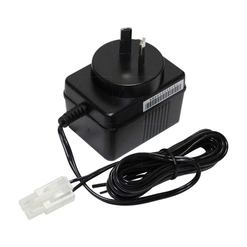9V 300mA charger for 7.2V 6 cell NiCd-NiMH batteries