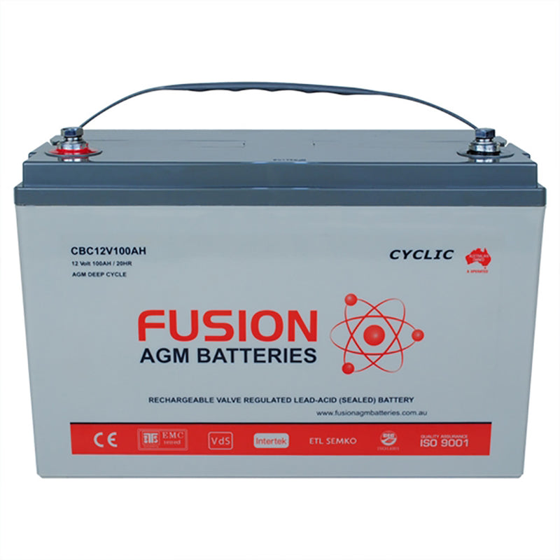 Fusion 12V 100Ah Deep Cycle AGM Battery