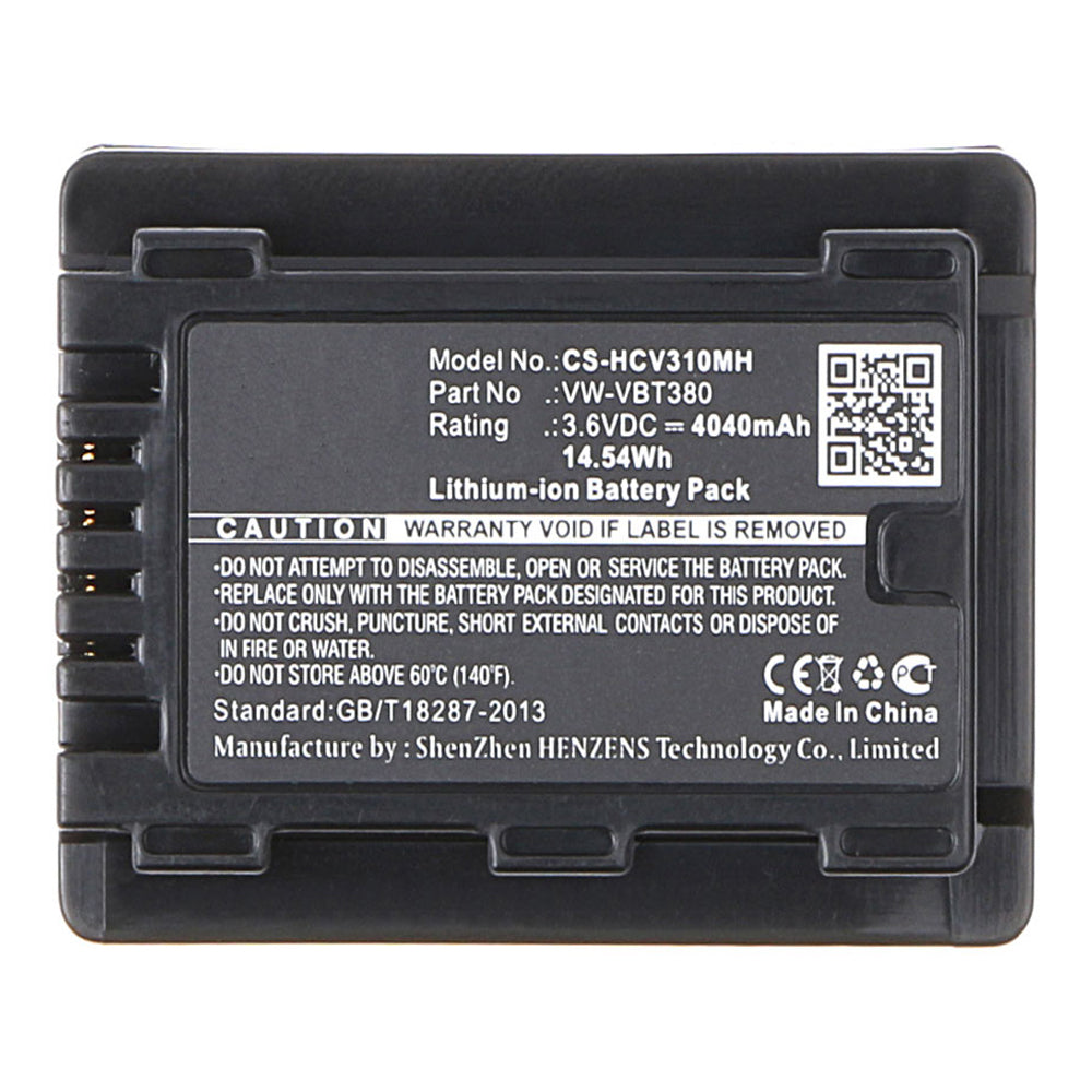 3.6V 1.5Ah Li-ion Battery For Panasonic HC-250EB - View #9