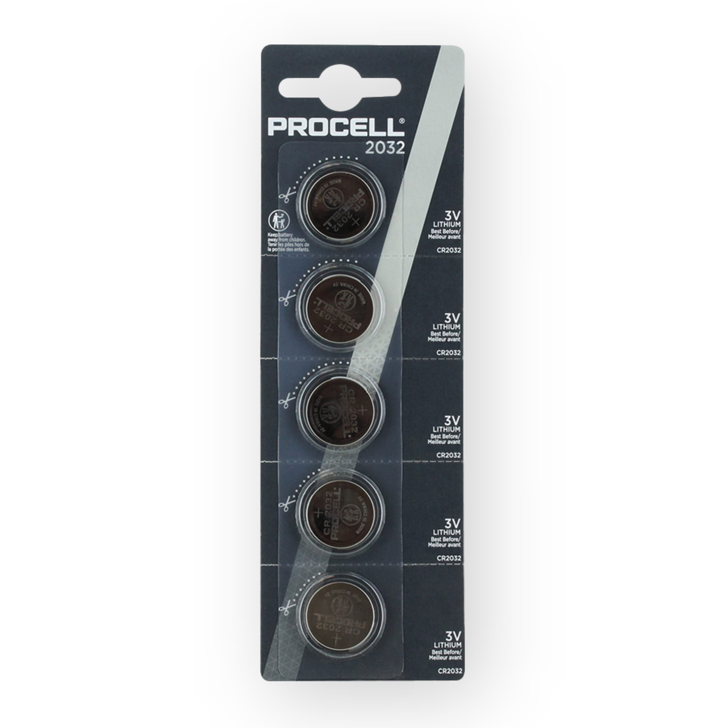 Duracell Procell CR2032 Intense Lithium Batteries 3v PX2032 5-Pack