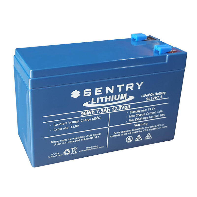 Sentry Lithium 12V 7.5AH Battery