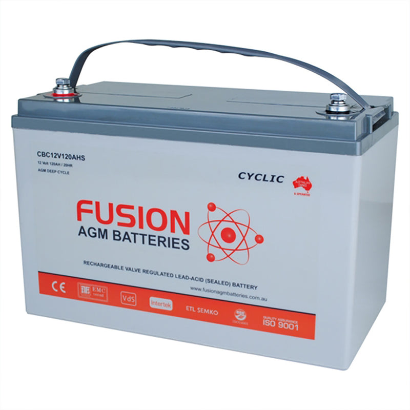 Fusion 12V 124Ah Deep Cycle AGM Battery