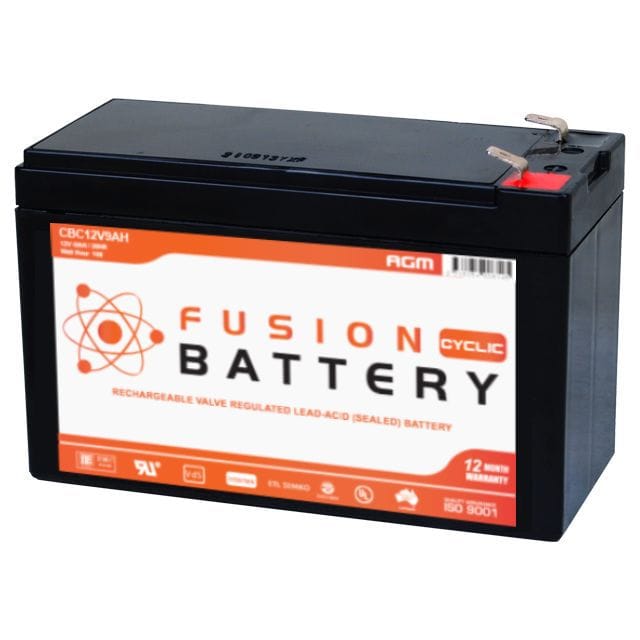 Fusion 12V 9Ah Deep Cycle AGM Battery