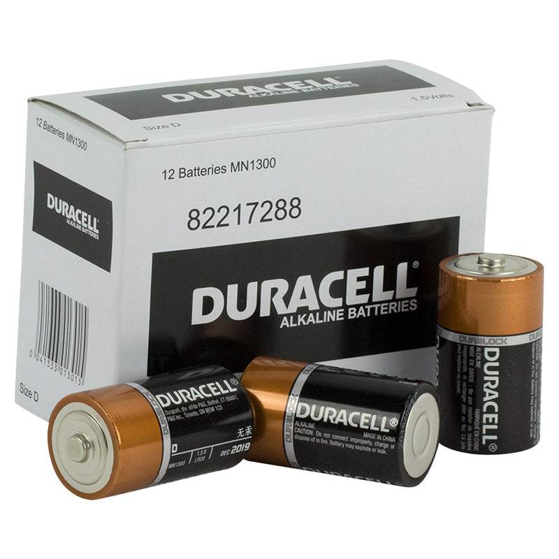 Duracell Coppertop D battery Bulk box of 12 - Battery Specialists