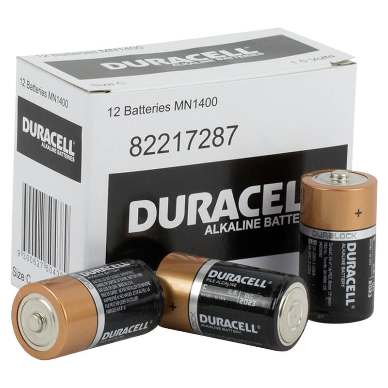 Duracell Coppertop C size battery box of 12 - Battery Specialists