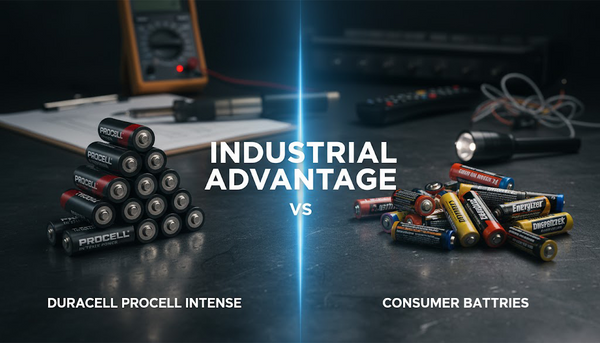 Duracell Procell Intense vs. Consumer Batteries: The Industrial Advantage