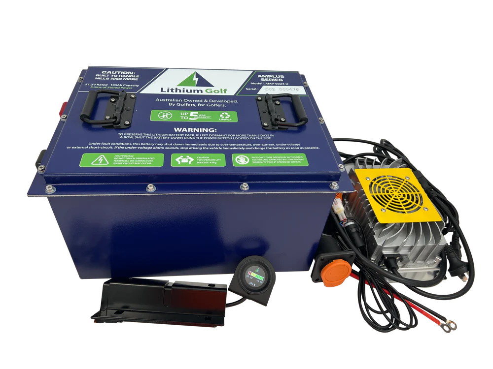 48V Universal Lithium Golf Cart Battery Conversion Kit with Onboard C