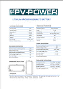 FPV Power LiFePO4 Smart Series 12V 220Ah BT Battery - 10930