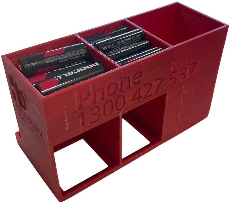 Battery Dispenser AA & AAA Battery Box With Recycling Bay