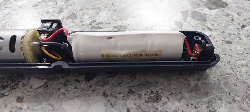 3.6V NiCD (3x 1/2SC) 700mAH