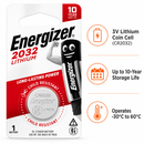 Energizer 2032 Lithium Coin Batteries 1 Pack