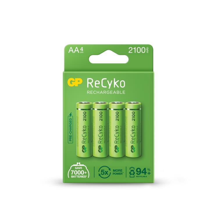 GP ReCyko 1.2V 2000mAh NiMH AA Battery - Card of 4