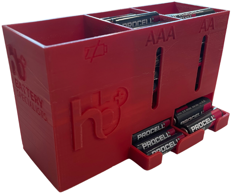 Battery Dispenser AA & AAA Battery Box With Recycling Bay