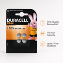 Duracell Security LR44 1.5V Alkaline Button Battery 4 Pack