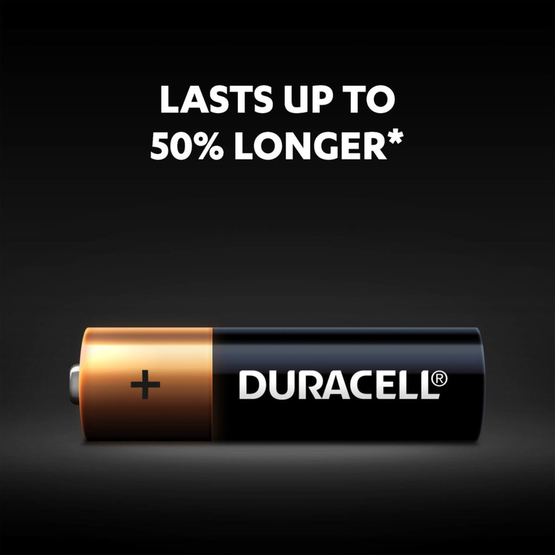 2 pack of duracell coppertop aa batteries