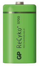 GP ReCyko 1.2V 5.7Ah NiMH D Battery - Card of 2