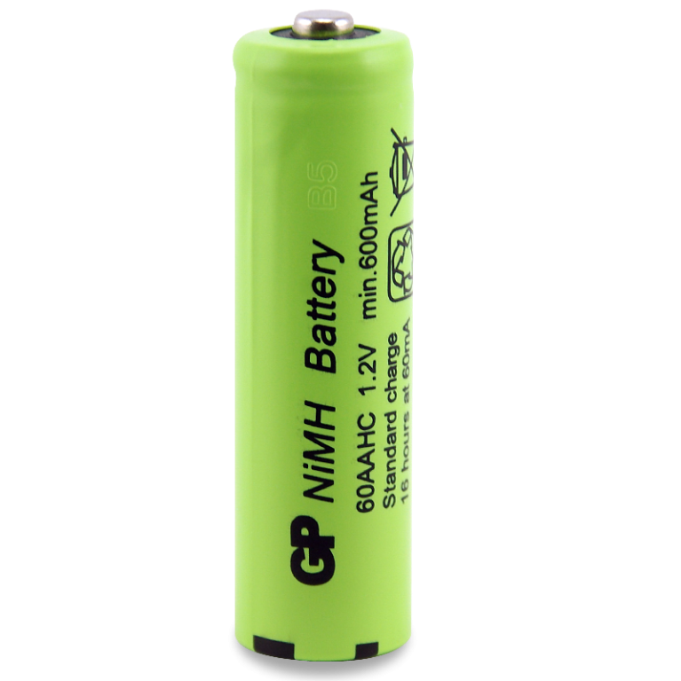 GP 1.2V 600mAh NiMH AA Battery- Bulk