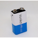 9V Alkaline Battery in top view