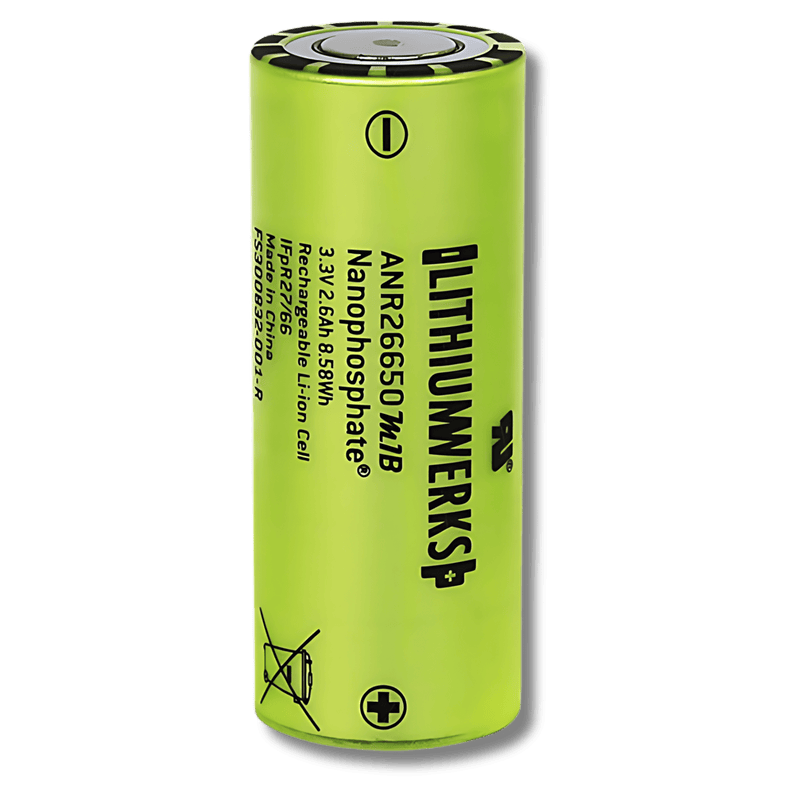 Lithiumwerks ANR26650M1B Lithium Iron Phosphate High Current Type Cylindrical Battery