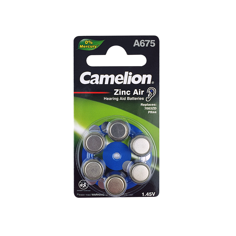 Camelion A675 Zinc Air 1.45V Pack Of 6 CAZA675