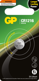 GP 3V 25mAh Lithium (LiMnO2) Coin Cell Battery - Card of 1