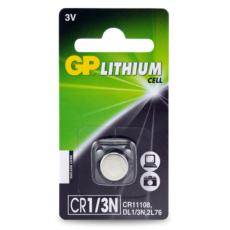 GP 3V 160mAh Lithium (LiMnO2) Battery - Card of 1