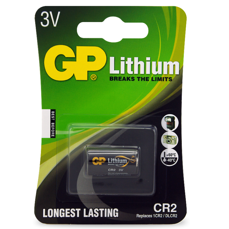 GP 3V 750mAh Lithium (LiMnO2) Photographic Battery - Card of 1