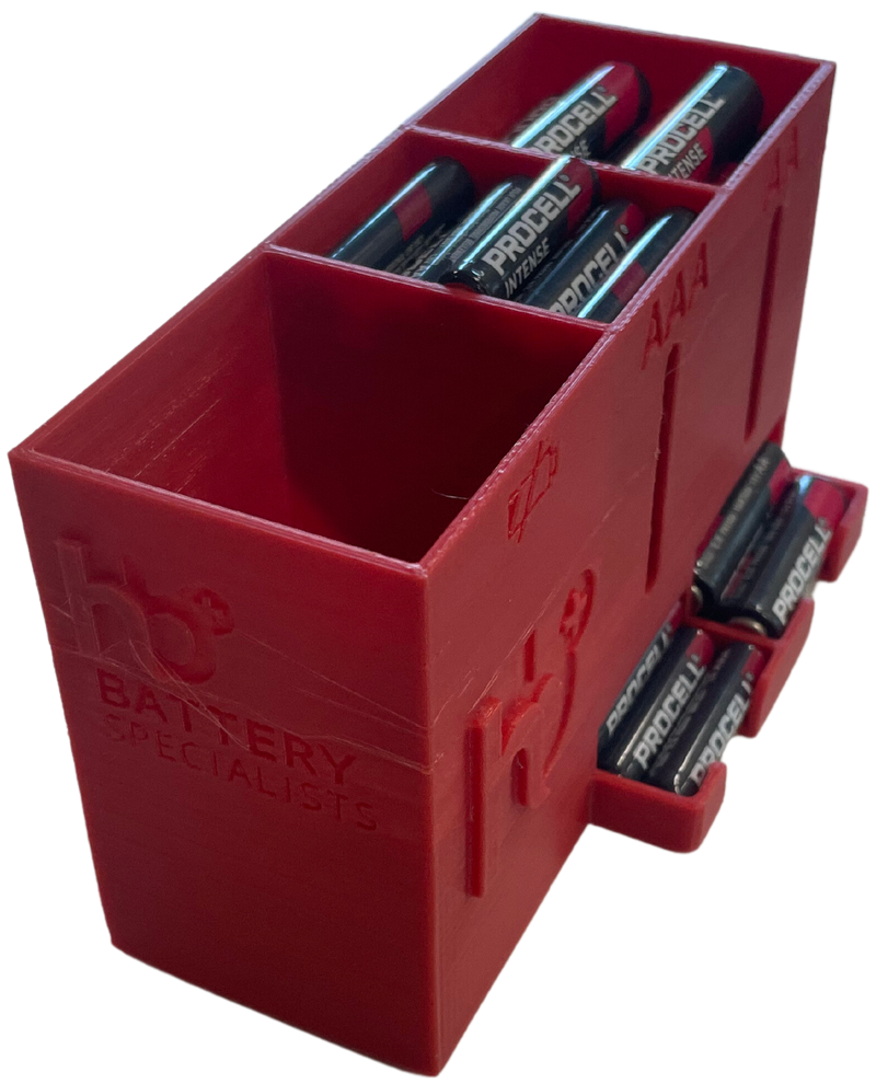 Battery Dispenser AA & AAA Battery Box With Recycling Bay