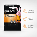 Duracell Security LR44 1.5V Alkaline Button Battery 4 Pack