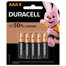 Duracell Coppertop AAA Alkaline Batteries 8 Pack 