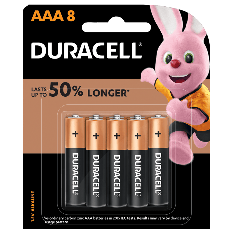 Duracell Coppertop AAA Alkaline Batteries 8 Pack 