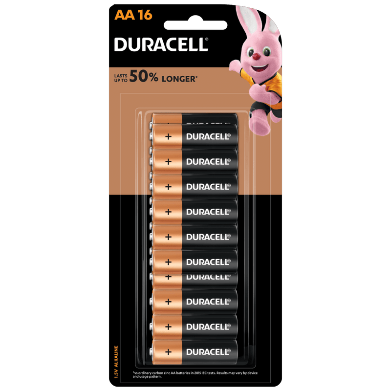 Duracell Coppertop AA Alkaline Batteries 16 PACK MN1500