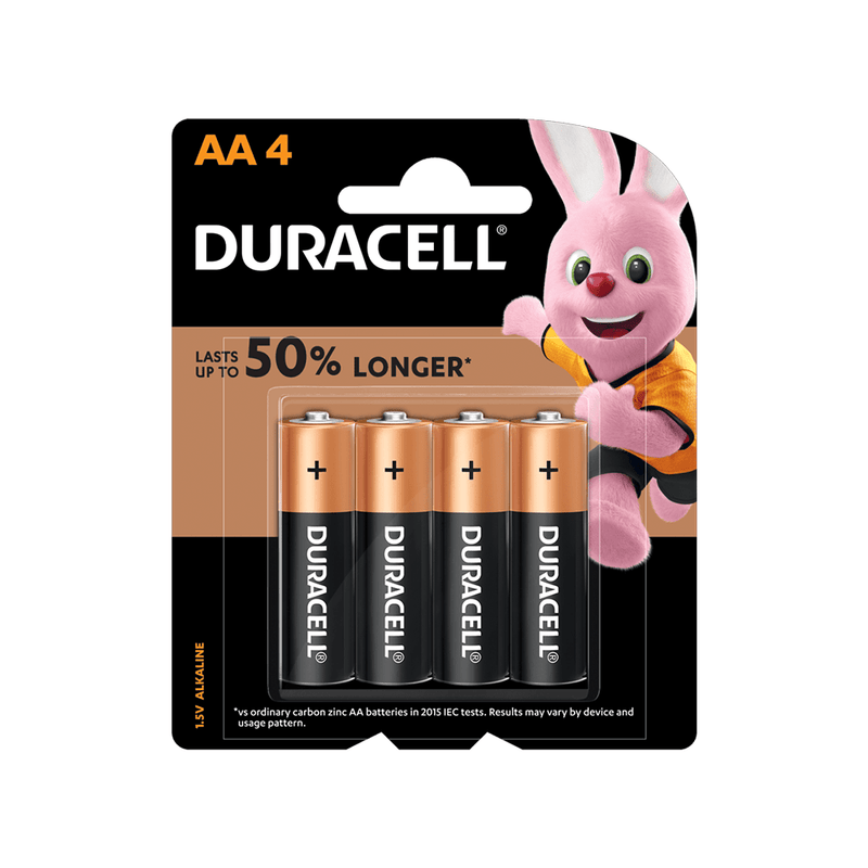 Duracell Coppertop AA Batteries 4 PACK