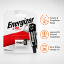 Energizer CR2 Lithium 3V Camera Battery 1 Pack