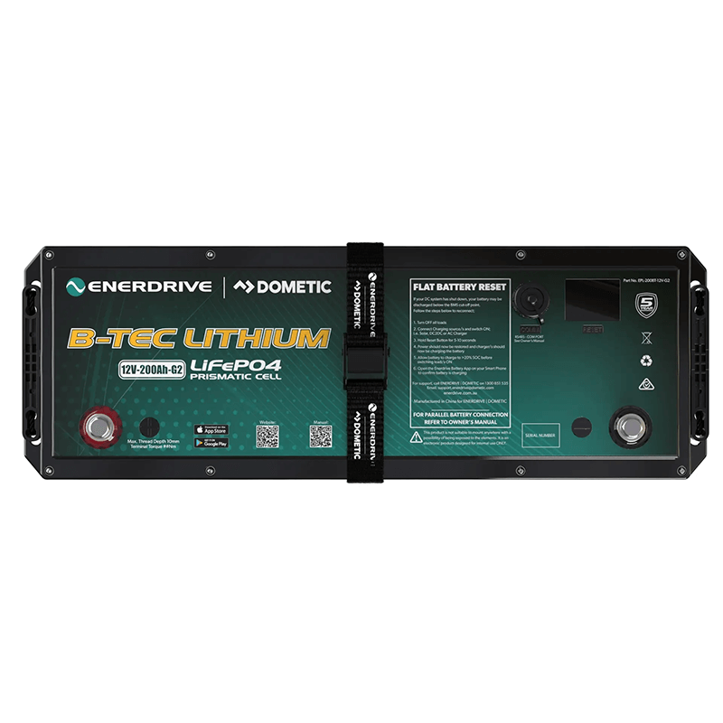 Enerdrive 12V 200Ah Battery Top View