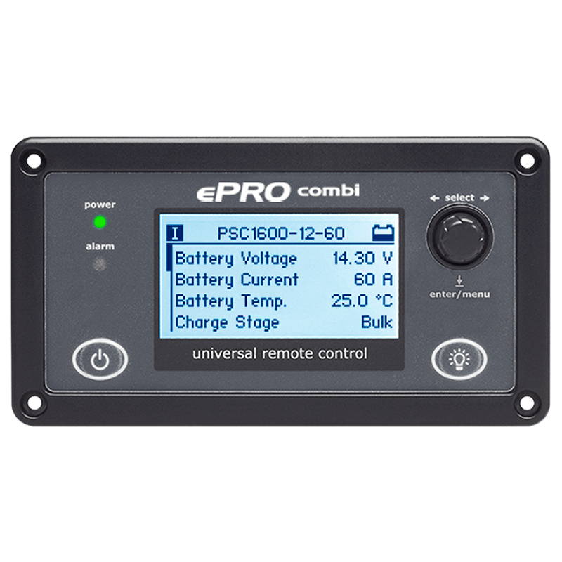 Enerdrive 1600-60 Inverter & Charger display view
