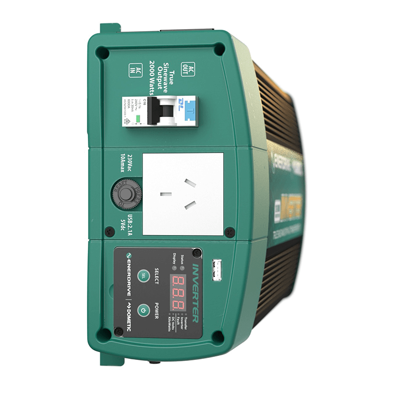 Enerdrive ePOWER 2000w/12v w/RCD & AC Tfer Switch