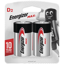 Energizer Max D Batteries 2 Pack