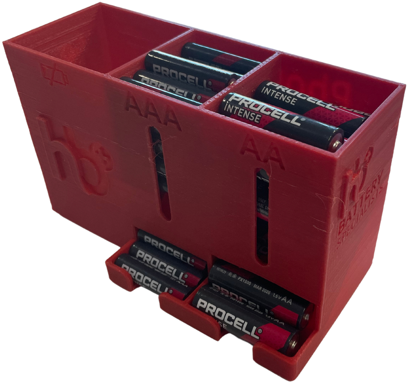 Battery Dispenser AA & AAA Battery Box With Recycling Bay