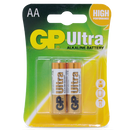 GP 1.5V Ultra Alkaline AA Battery - Card of 2