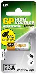 GP 12V 38mAh High Voltage Alkaline Battery - CLEARENCE STOCK