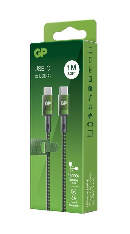 GP USB-C to USB-C charge sync cable - Green