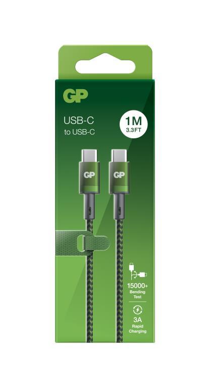 GP USB-C to USB-C charge sync cable - Green