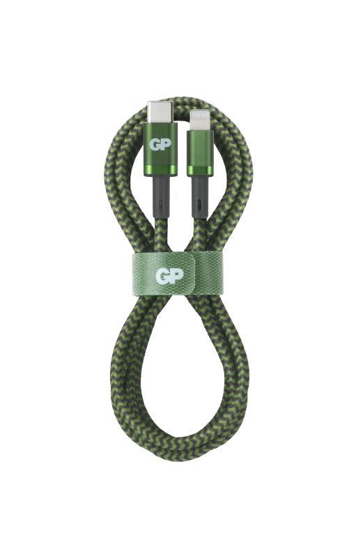 GP USB-C to Lightning charge sync cable - Green