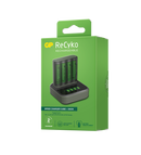 GP Recyko 2hr 4 bay USB Charger - Including 4 x NiMH AA Batteries